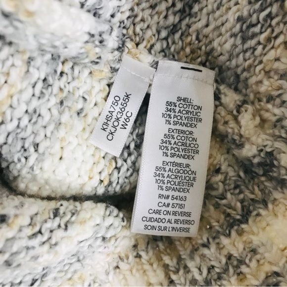 CALVIN KLEIN Cabincore Marled Knit Fringe Pullover Sweater - Picture 8 of 8